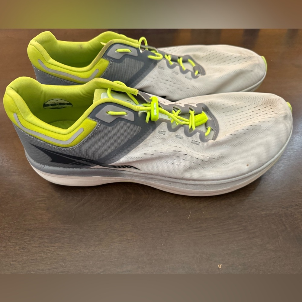 Altra Vanish Tempo. Mens 14. White/Lime